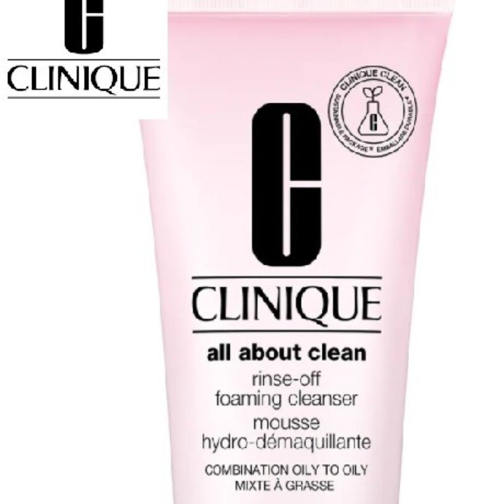 Clinique RINSE-OFF FOAMING CLEANSER combination oily  Skin & oily Complexation
